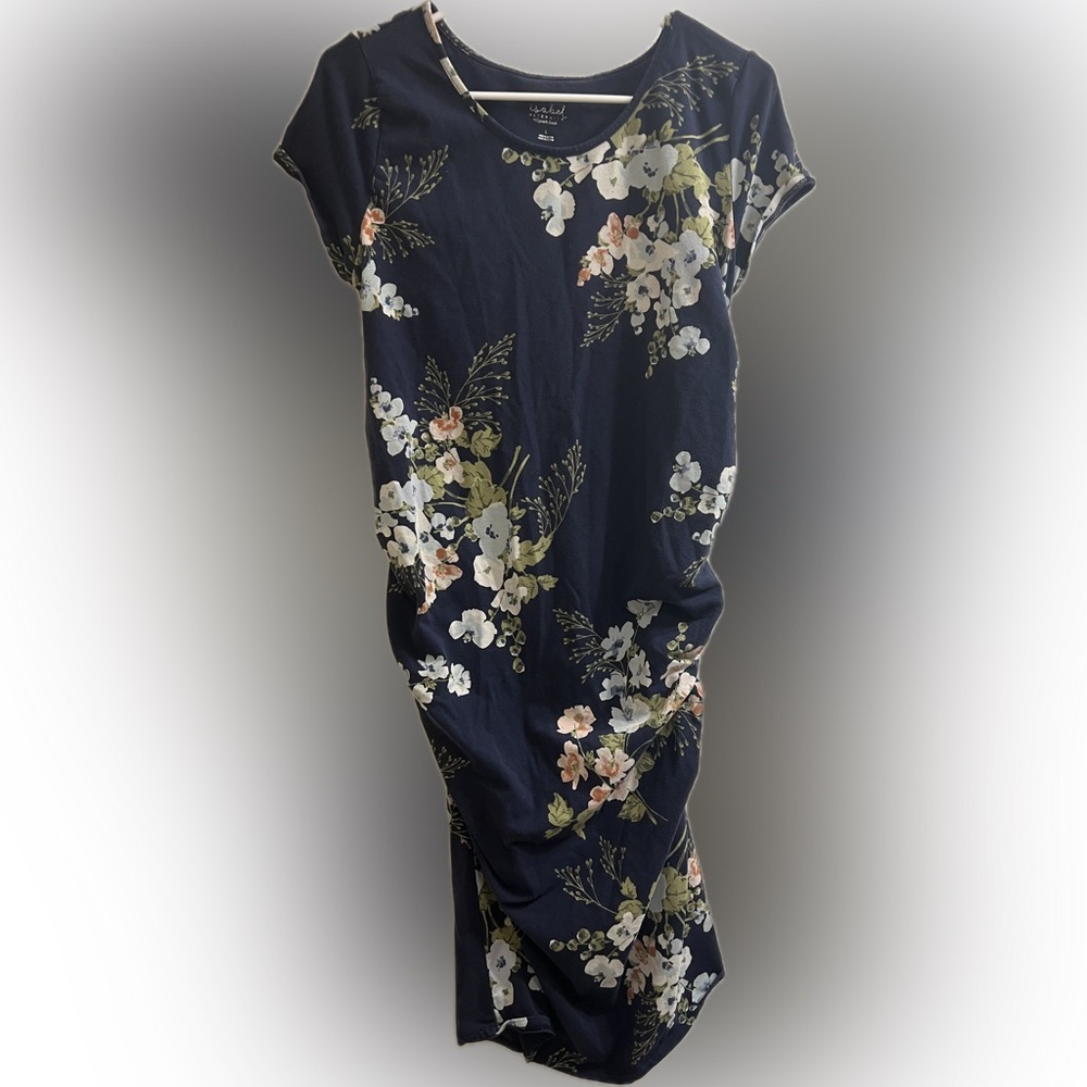 Isabel Maternity by Ingrid & Isabel Blue Floral Top